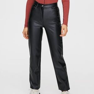 Aritzia Wilfred Melina Vegan Leather Pant